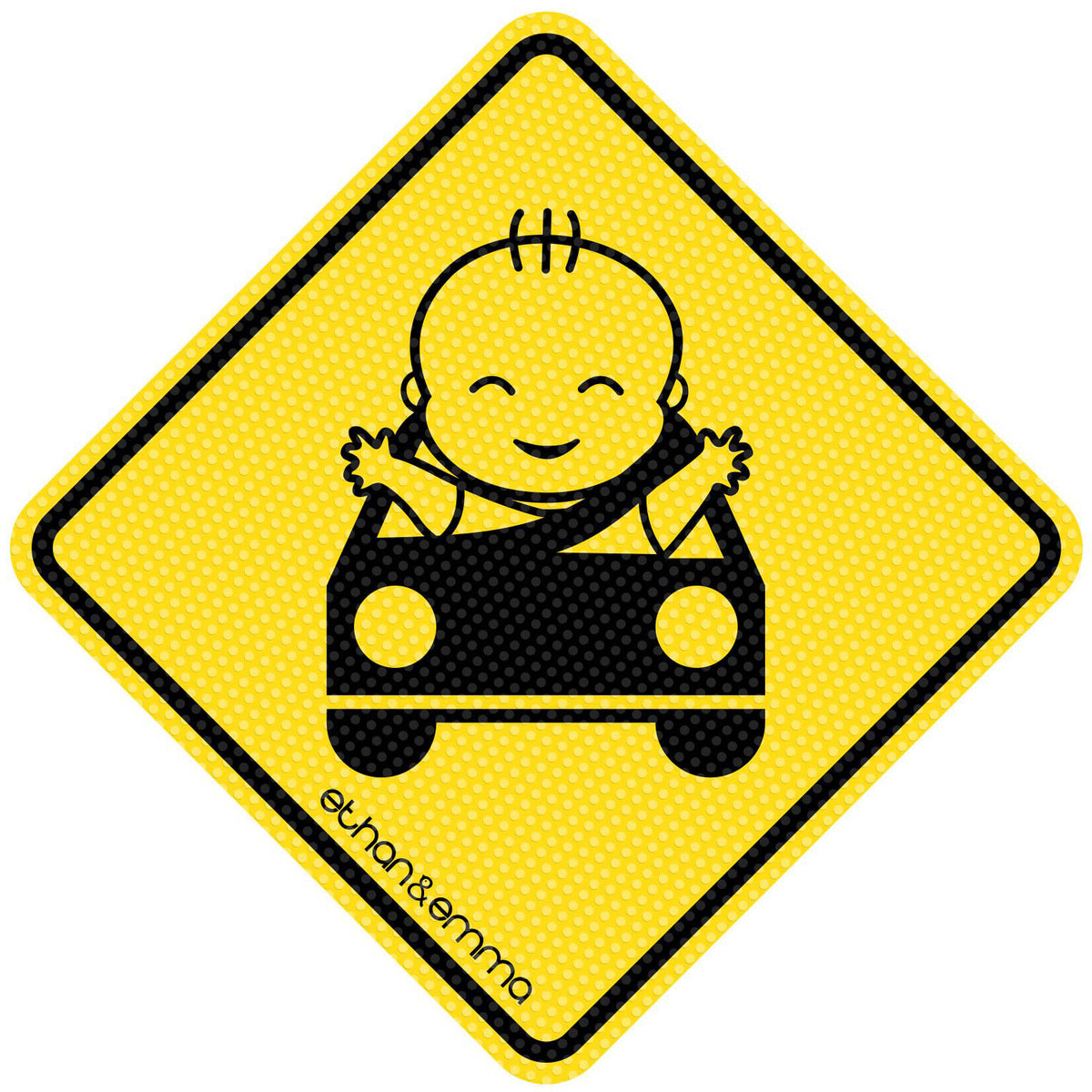 Baby on Board Decal Cute Baby in Car Stickers Peel and Stick